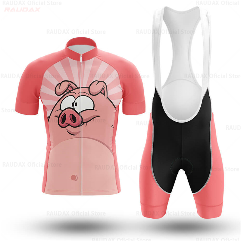 Men's Funny Pig Cartoon Anime  - đánh giá và giá Cycling Bib Shorts